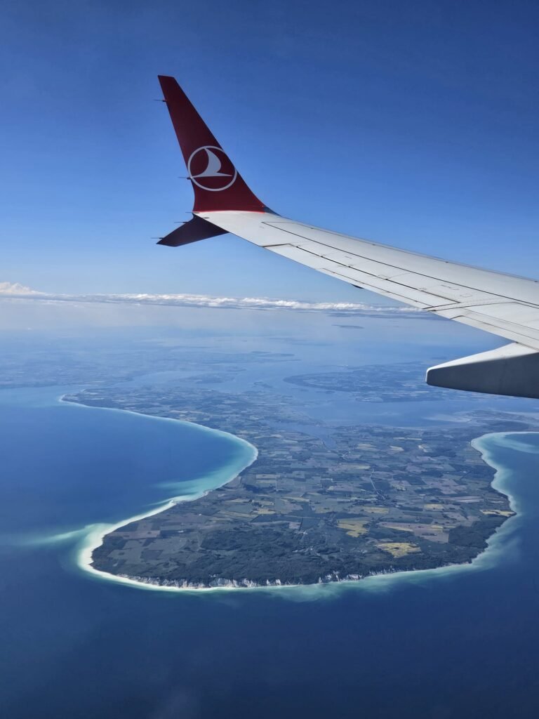 Cargo flight over Denmark